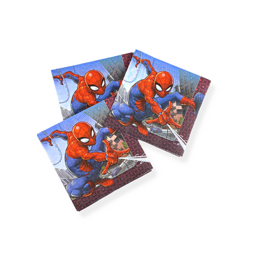 Spiderman Webbed Wonder Lunch Tissues 16pcs - Party Centre