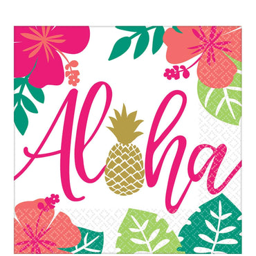 You Had Me At Aloha Lunch Tissues 16pcs Printed Tableware - Party Centre - Party Centre