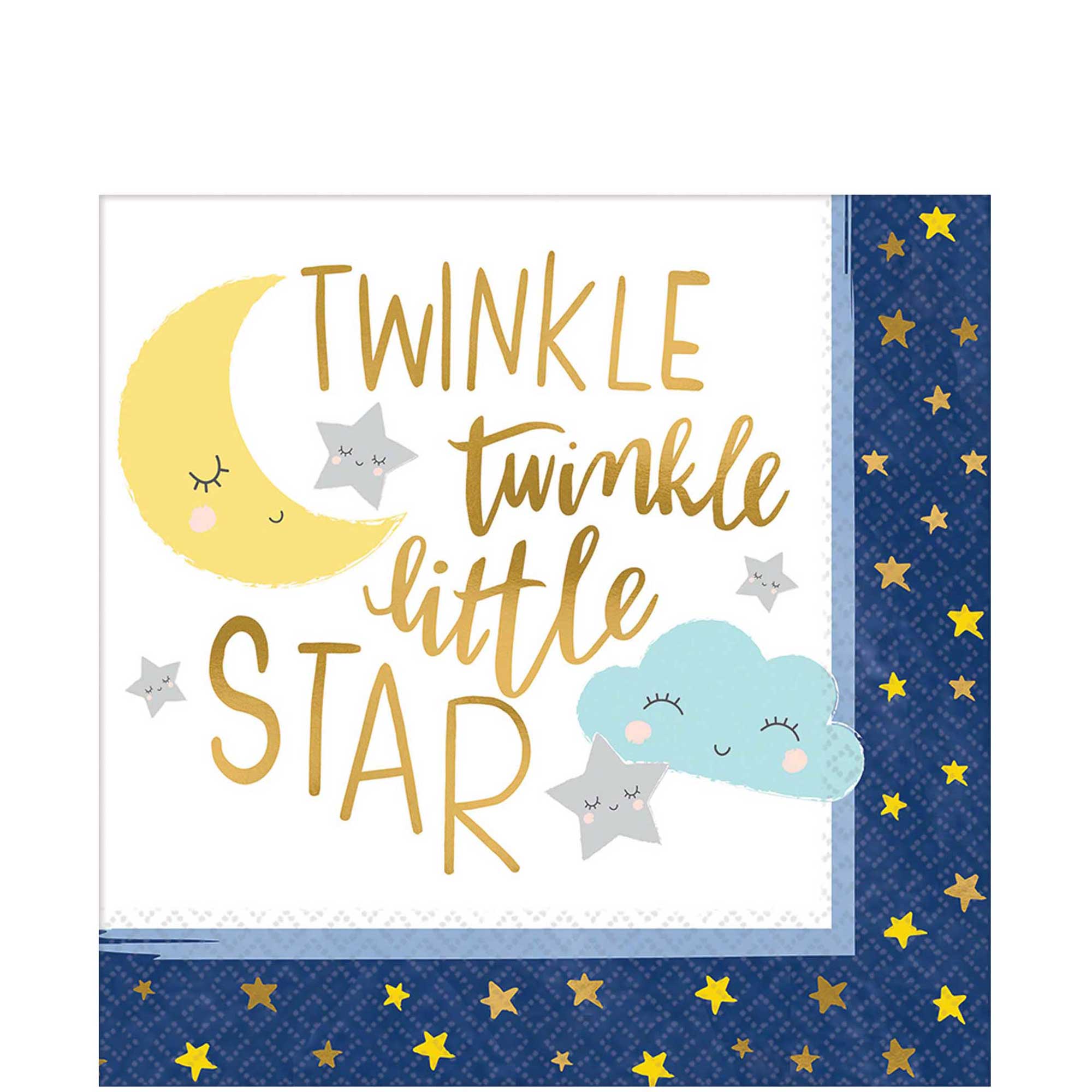 Twinkle Little Star Lunch Tissues 16pcs Printed Tableware - Party Centre - Party Centre