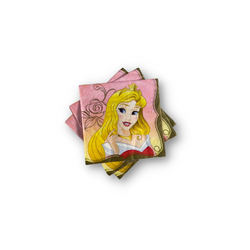 مناديل طعام برسومات لشخصية ديزني اورورا  لحفلات بطابع أميرات ديزني - 16 قطعة 