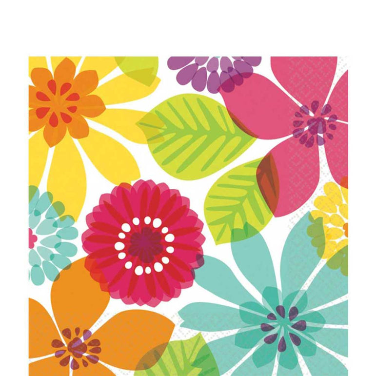 Day In Paradise Lunch Tissues 16pcs Printed Tableware - Party Centre