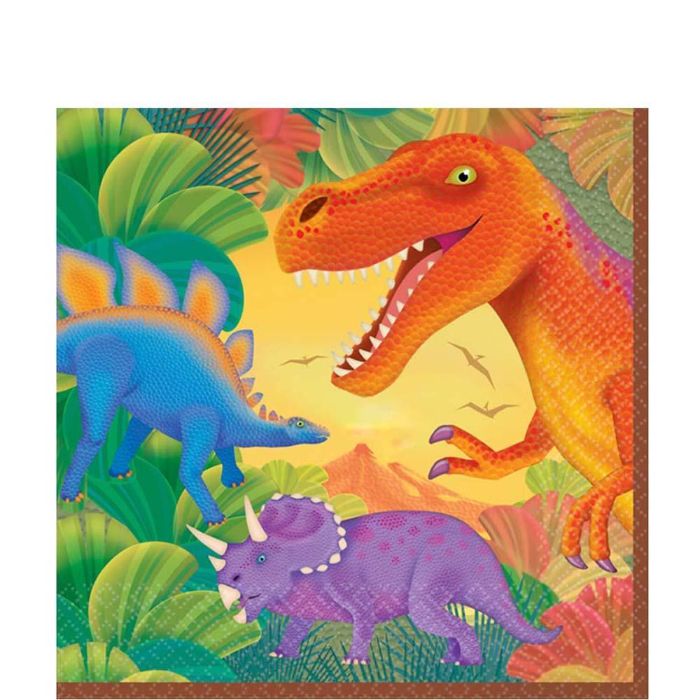 Prehistoric Party Lunch Tissues 16pcs Printed Tableware - Party Centre - Party Centre