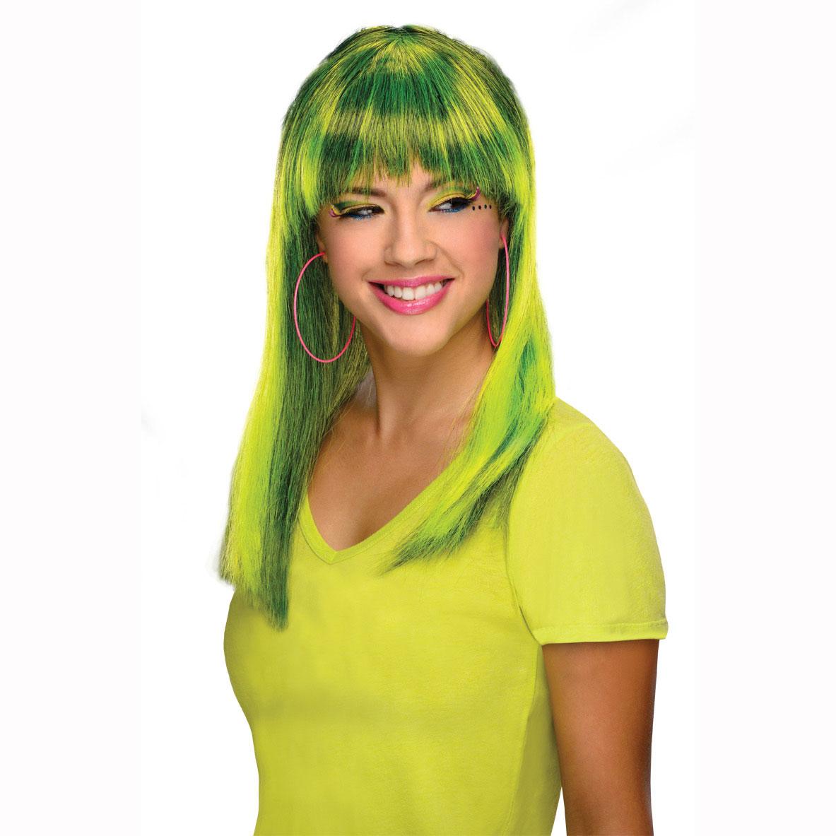Neon Glamorous Yellow Wig Costumes & Apparel - Party Centre - Party Centre