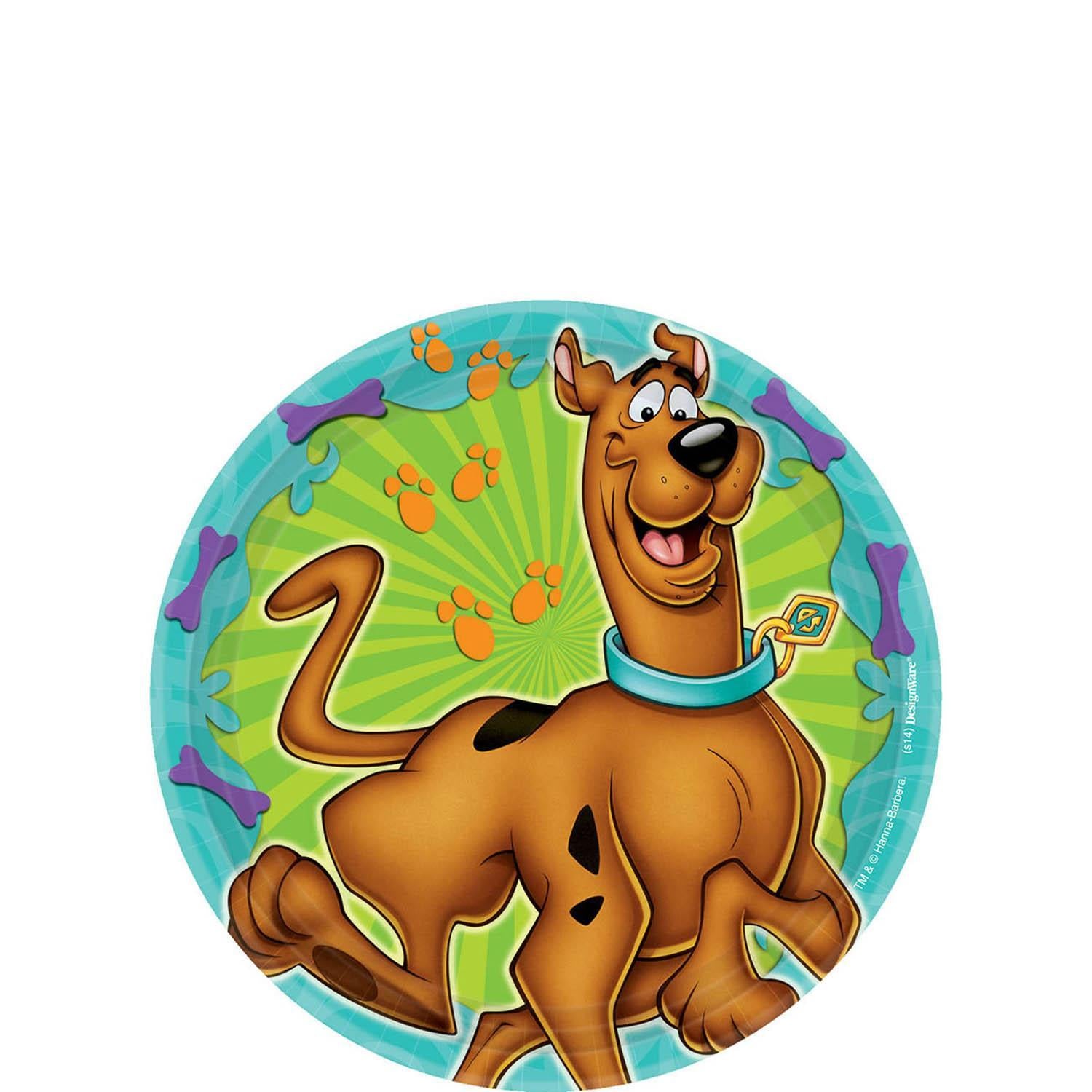 Scooby-Doo Plates 7in, 8pcs Printed Tableware - Party Centre - Party Centre