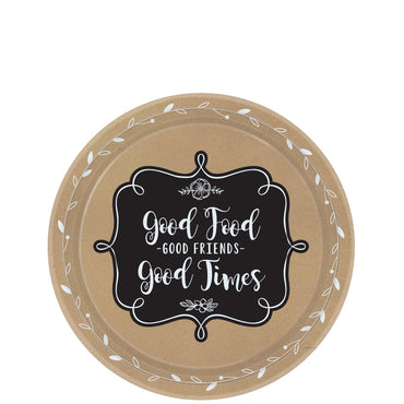 Homemade & Delicious Paper Plates 7in, 8pcs Printed Tableware - Party Centre - Party Centre