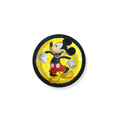 Disney Mickey Mouse Forever Paper Round Plates 7in, 8pcs - Party Centre