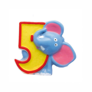 Safari Number 5 Candle Party Accessories - Party Centre - Party Centre