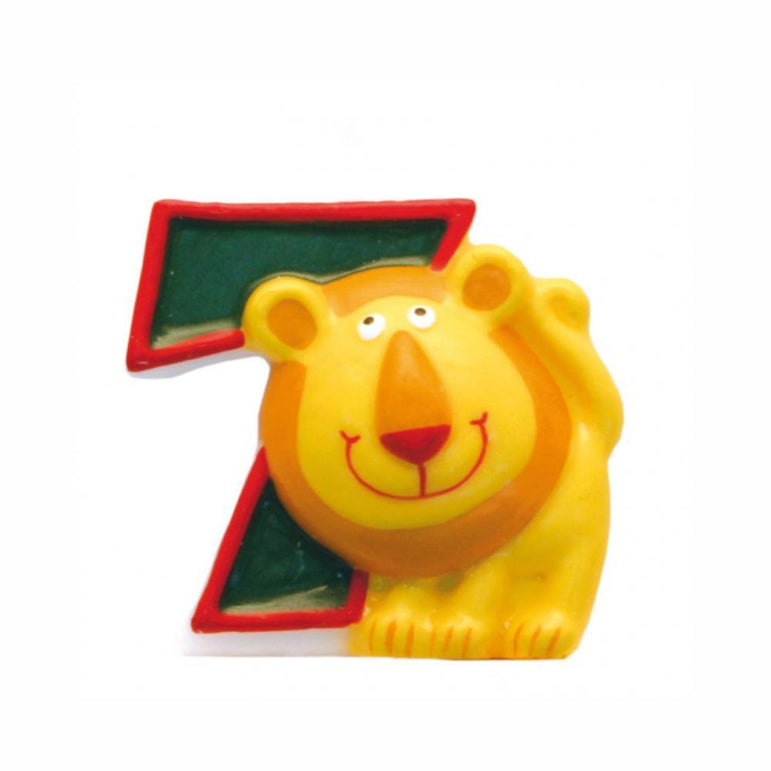 Safari Number 7 Candle Party Accessories - Party Centre
