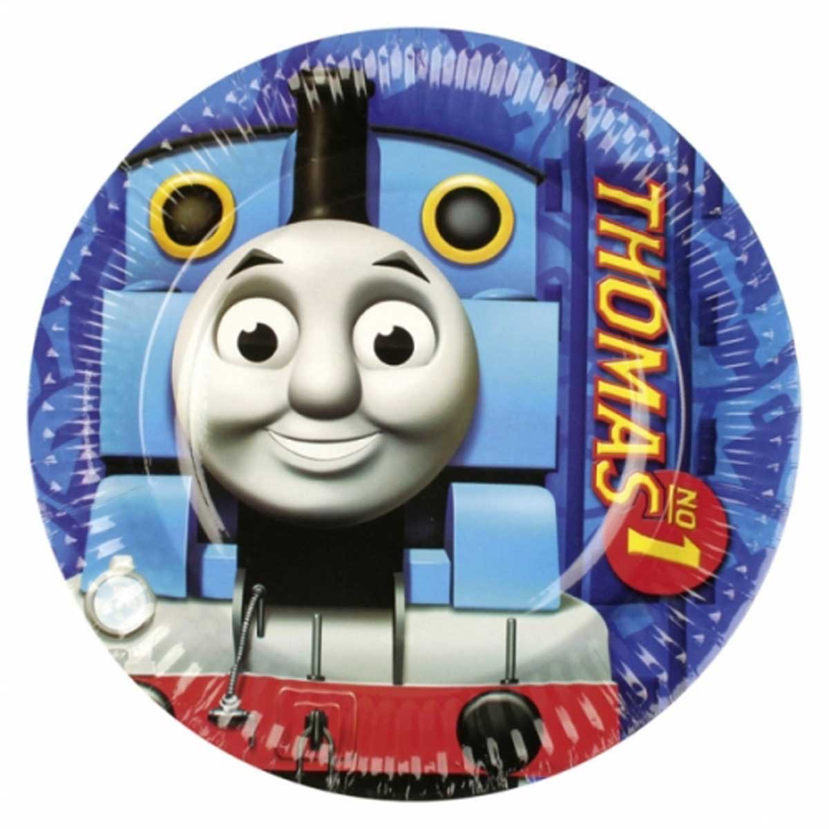 Thomas And Friends Plates 9in, 8pcs Printed Tableware - Party Centre - Party Centre