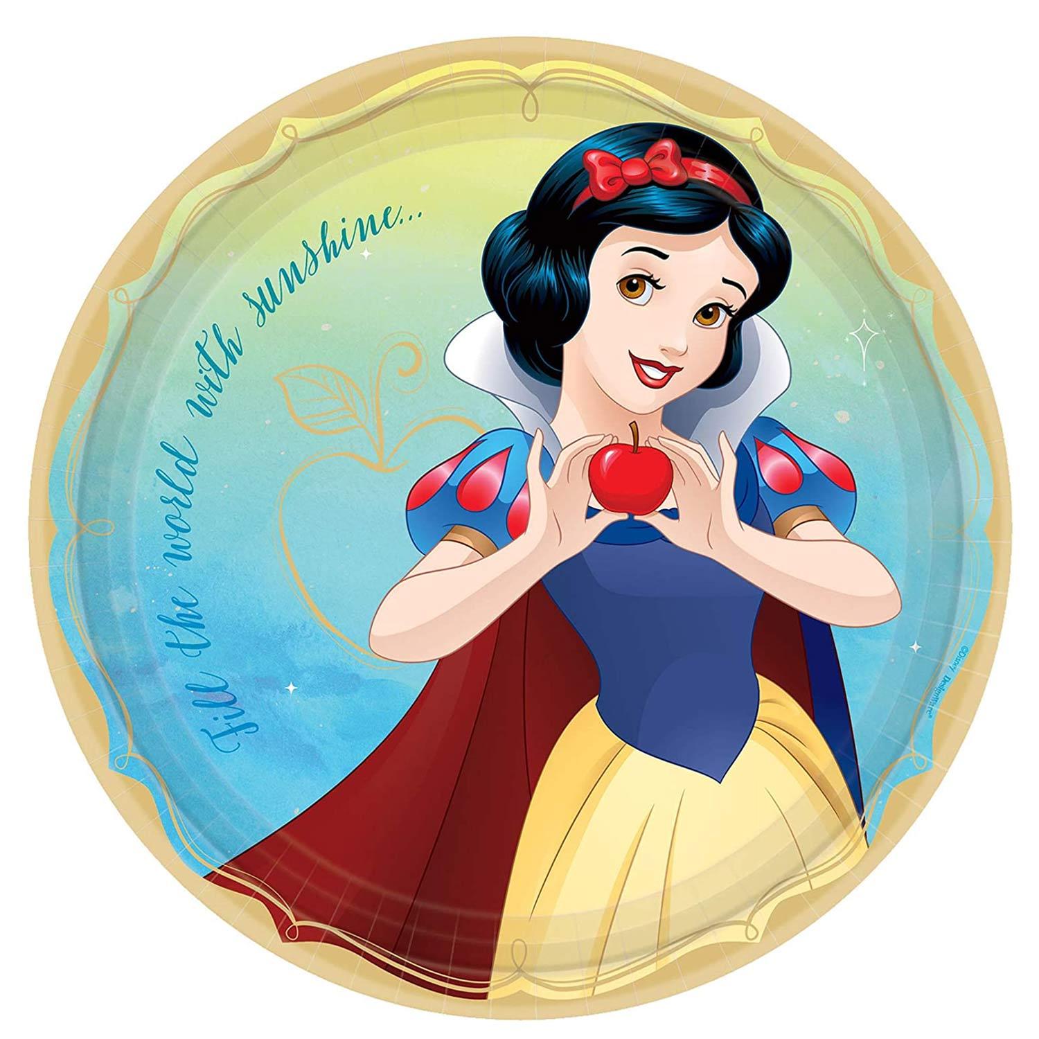 Disney Snow White Paper Plates 9in, 8pcs Printed Tableware - Party Centre - Party Centre