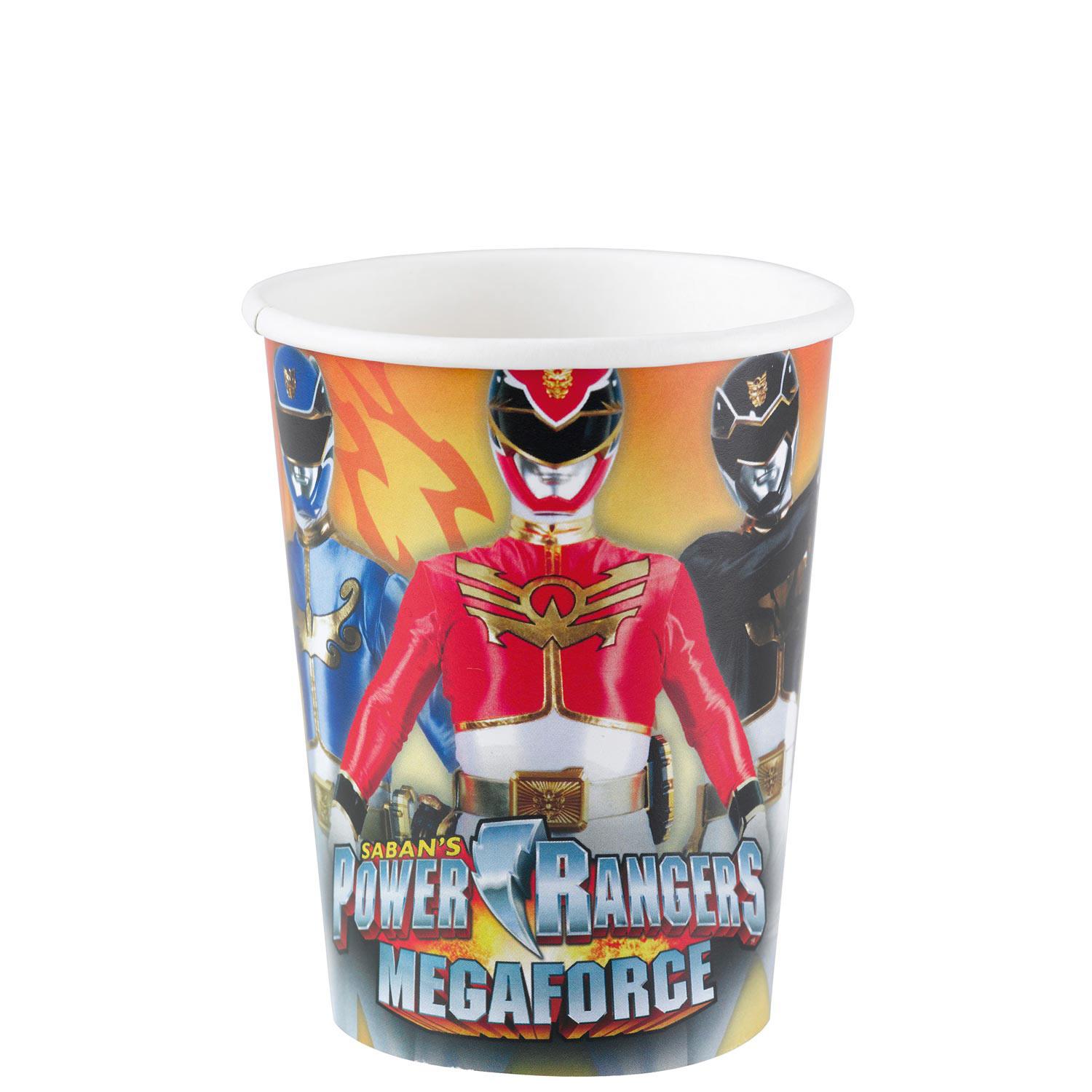 Power Rangers Mega Force Cups 8pcs Printed Tableware - Party Centre - Party Centre