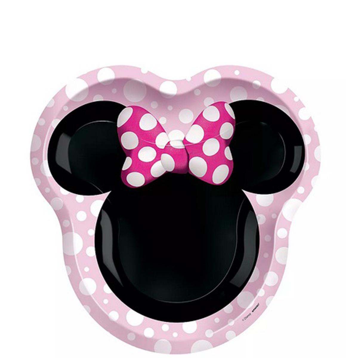 Minnie Mouse Forever Shaped Plates 10.5in, 8pcs Printed Tableware - Party Centre - Party Centre