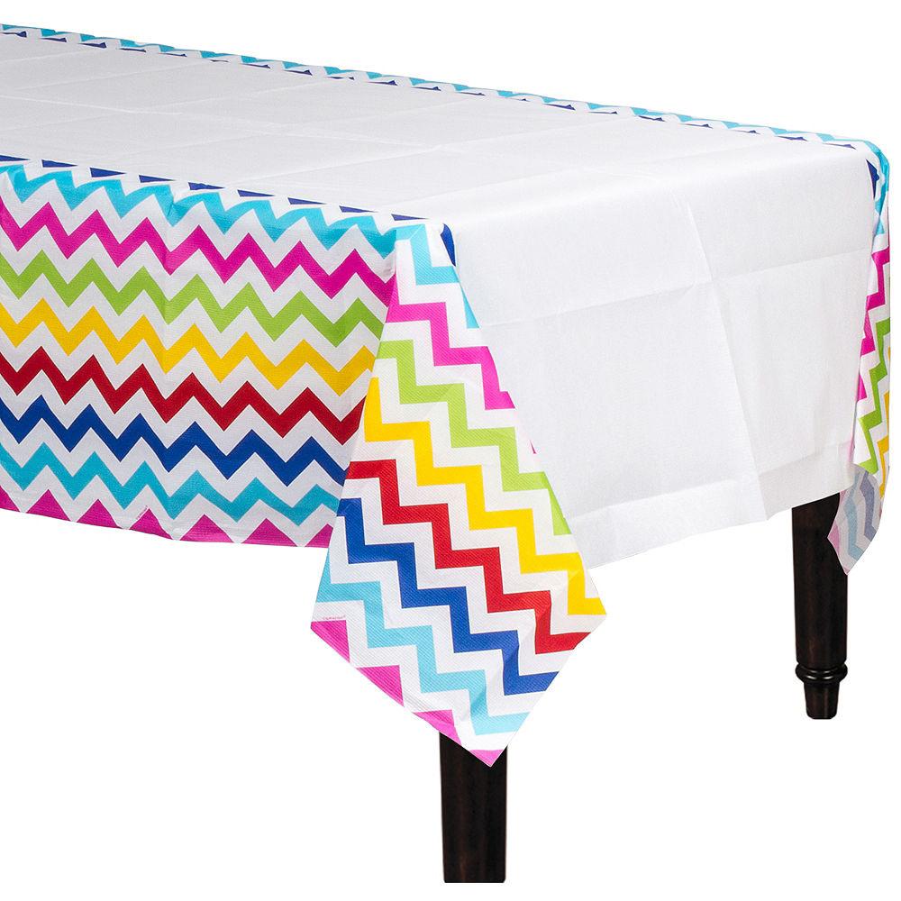 Bright Chevron Tablecover 54 x 102 Printed Tableware - Party Centre - Party Centre