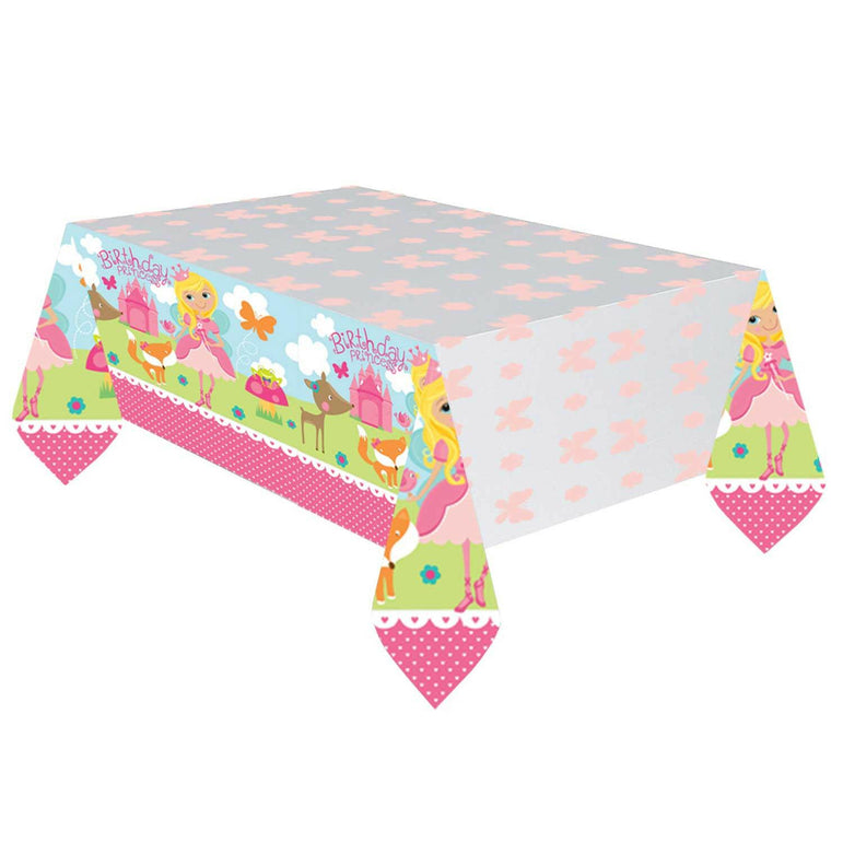 Woodland Princess Plastic Tablecover Printed Tableware - Party Centre