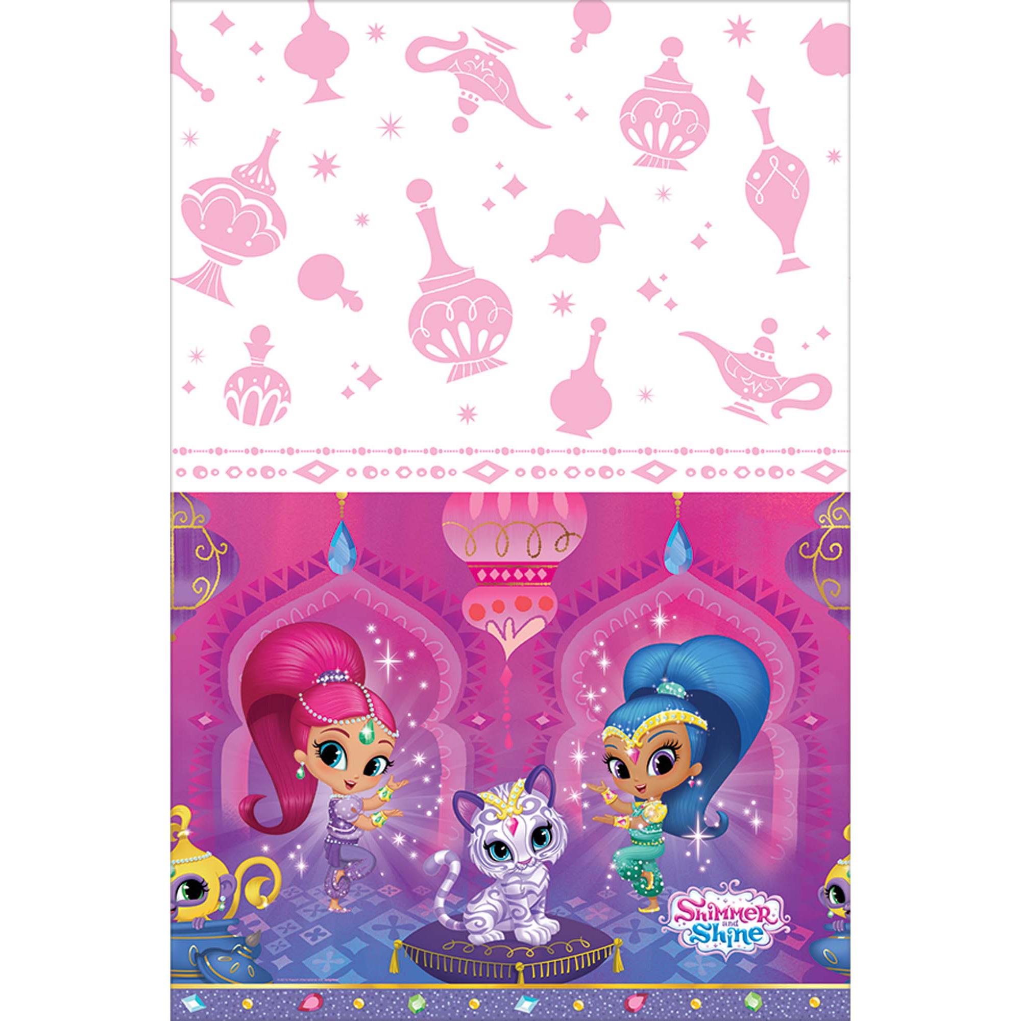 Shimmer and Shine Plastic Tablecover Printed Tableware - Party Centre - Party Centre