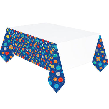 Blast Off Birthday Plastic Tablecover Printed Tableware - Party Centre - Party Centre