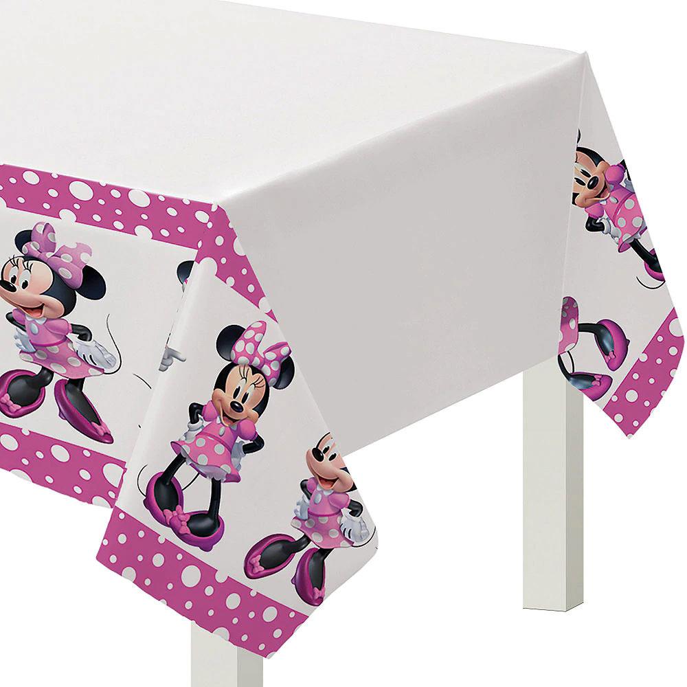 Disney Minnie Mouse Forever Plastic Tablecover Solid Tableware - Party Centre - Party Centre