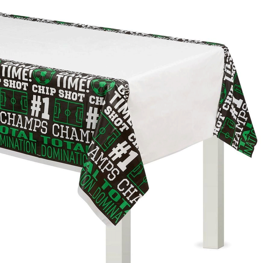 Goal Getter Plastic Tablecover - Party Centre