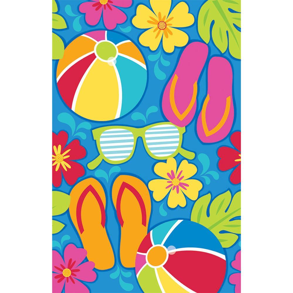 SUMMER SPLASH TABLECOVER 54 X 102IN Printed Tableware - Party Centre - Party Centre