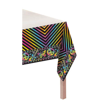 Neon Birthday Plastic TableCover 54 x 102In Printed Tableware - Party Centre - Party Centre
