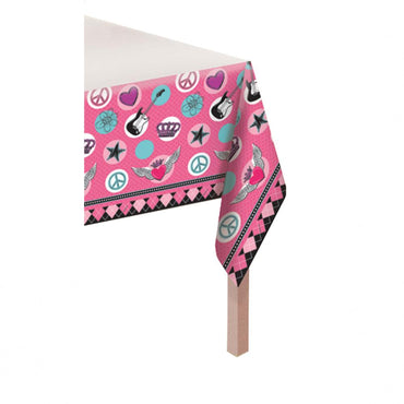 Rocker Princess Birthday Plastic TableCover 54 x 102In Printed Tableware - Party Centre - Party Centre