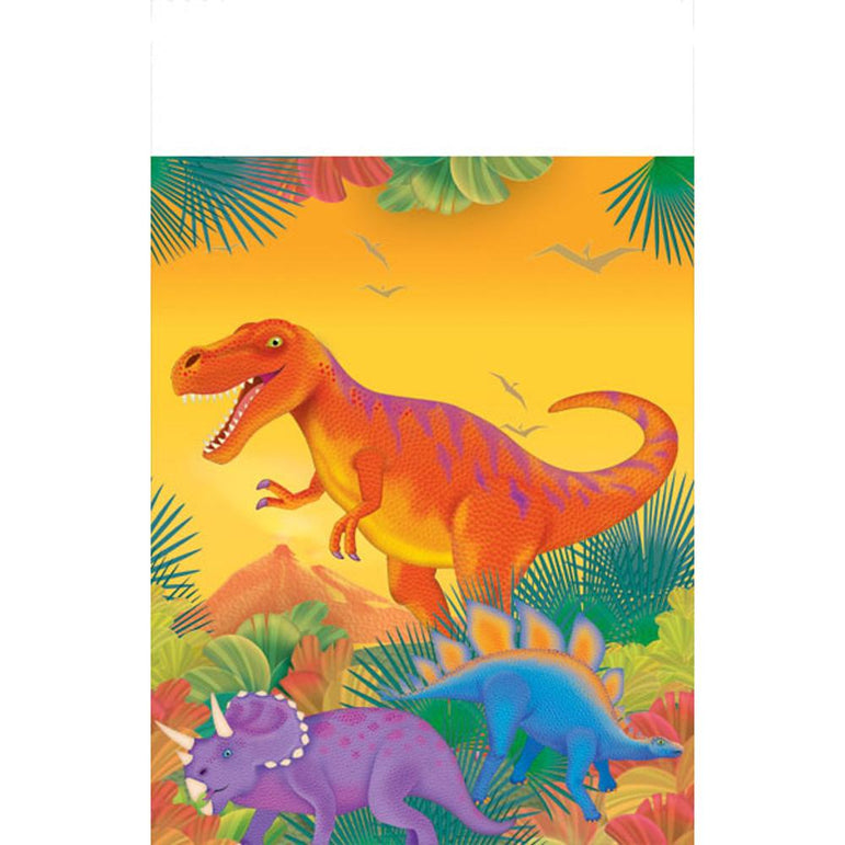 Prehistoric Party Plastic Table Cover 54 x 102 in Printed Tableware - Party Centre