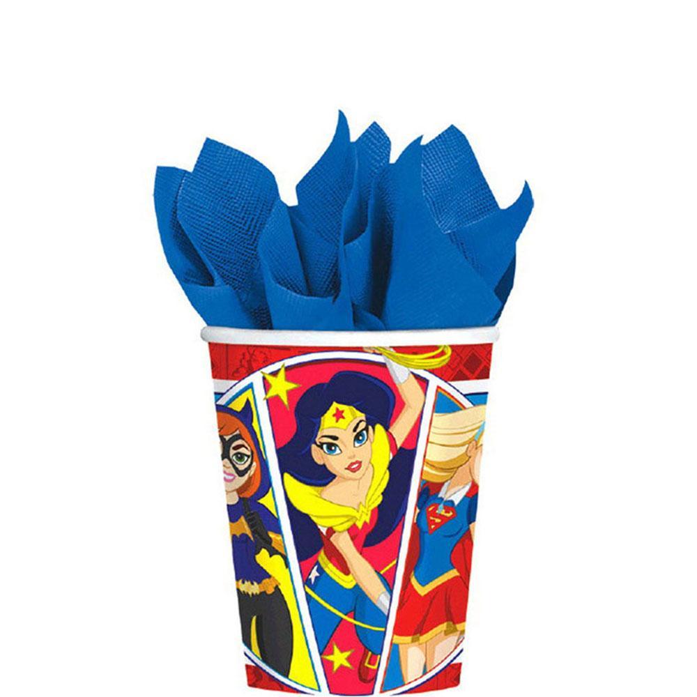 DC Superhero Girls Paper Cups 9oz 8pcs Printed Tableware - Party Centre - Party Centre