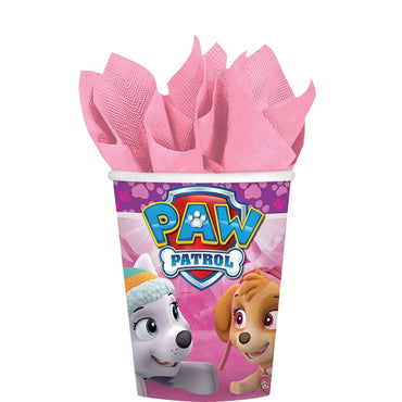 Paw Patrol Girl Paper Cups 9oz 8pcs Printed Tableware - Party Centre - Party Centre