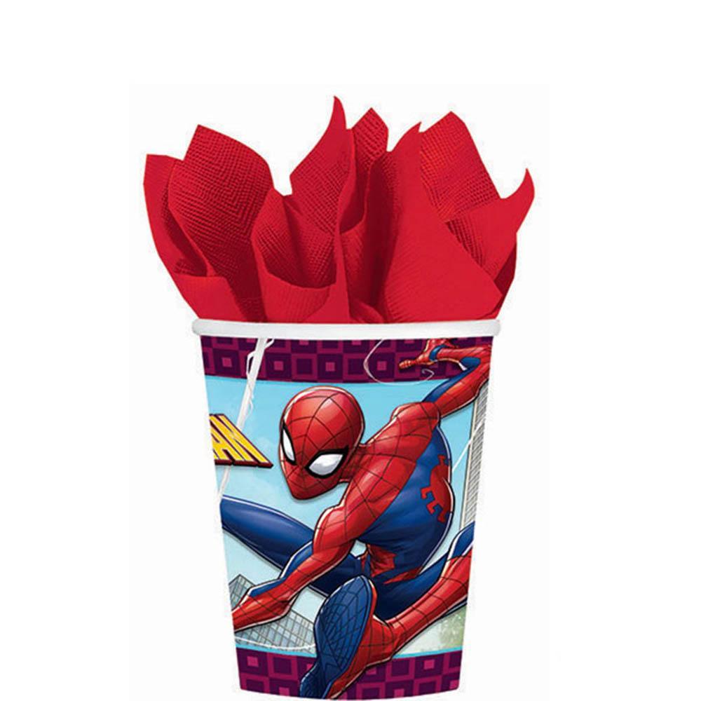 Spiderman Webbed Paper Cups 9oz, 8pcs Printed Tableware - Party Centre - Party Centre
