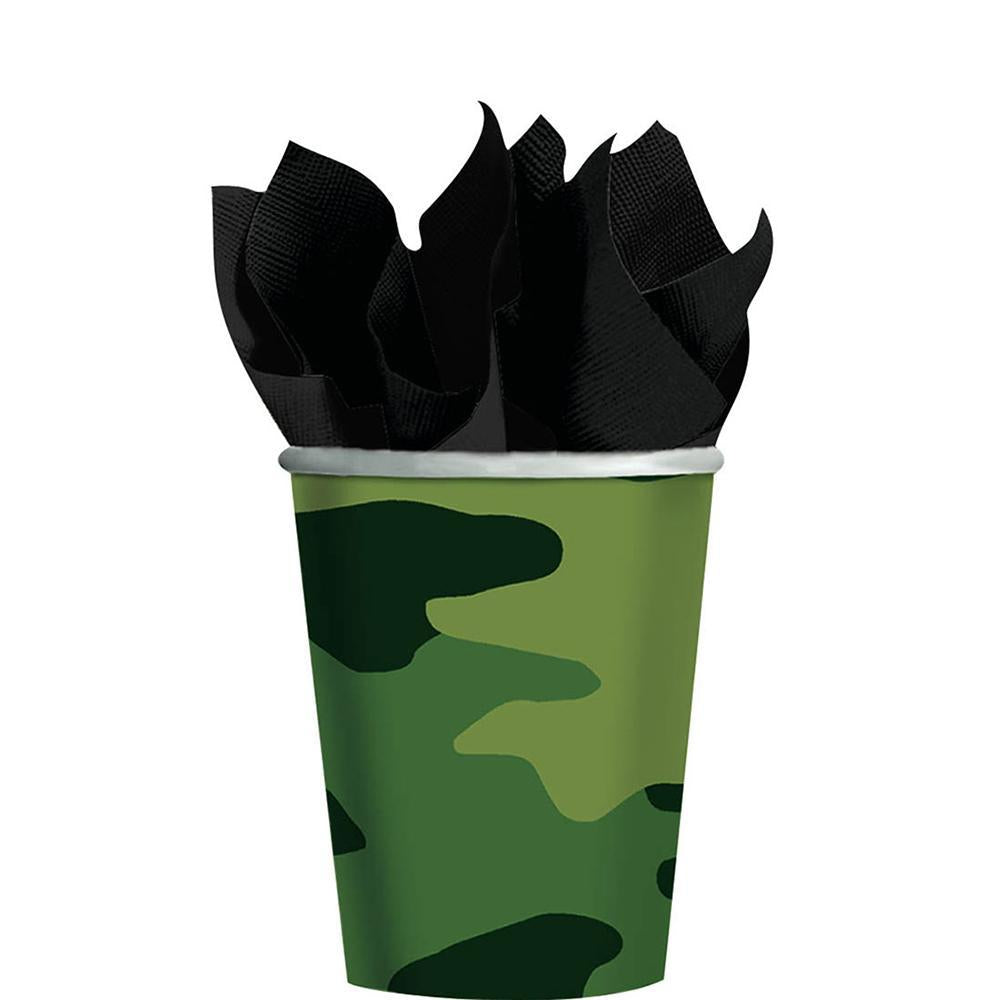 Camouflage Cups 9oz,8pcs Printed Tableware - Party Centre - Party Centre