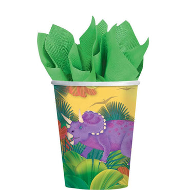 Prehistoric Party Cups 9oz, 8pcs Printed Tableware - Party Centre - Party Centre
