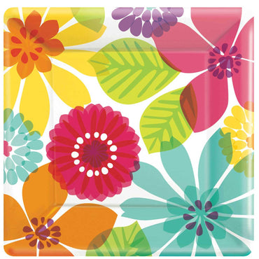 DAY IN PARADISE DINNER PLATES 10IN, 8PCS Printed Tableware - Party Centre - Party Centre