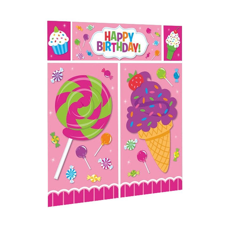 Sweet Shop Scene Setters 5pcs Decorations - Party Centre