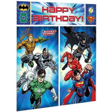 Justice League Scene Setter 5pcs Decorations - Party Centre - Party Centre