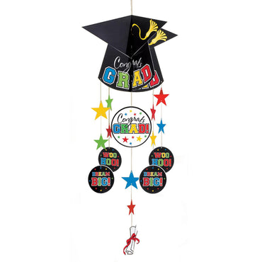 Grauation Multi Color Hanging Decoration Decorations - Party Centre - Party Centre