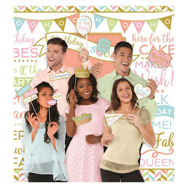 Confetti Fun Wall Decoration Kit With Props 15pcs Party Accessories - Party Centre - Party Centre