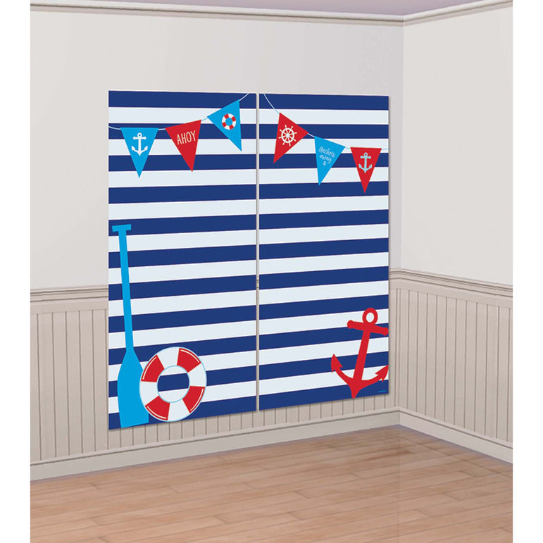 قوالب خلفيات الصور السيلفي بثيم بحري مع دعائم 15 قطعة