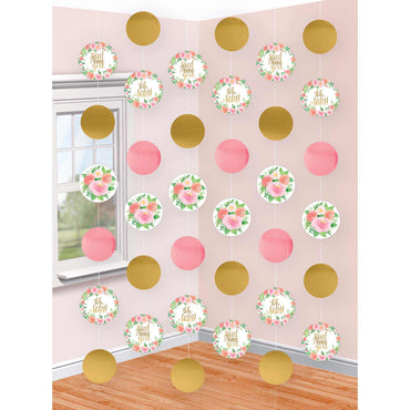 Floral Baby String Decoration 7ft Decorations - Party Centre - Party Centre