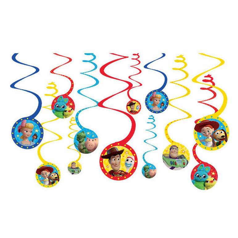 Disney Toy Story 4 Spiral Decorations Decorations - Party Centre