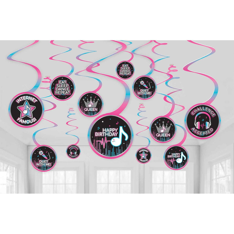 Internet Famous Spiral Cutouts Decoration 12pcs