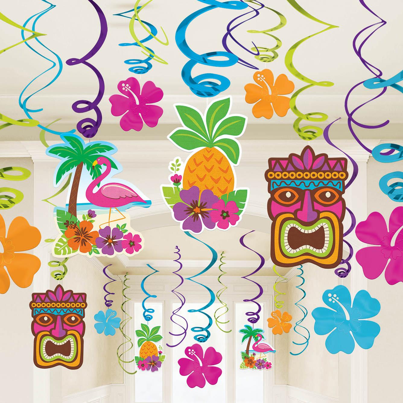 Summer Luau Swirl Mega Value Pack Decorations - Party Centre - Party Centre