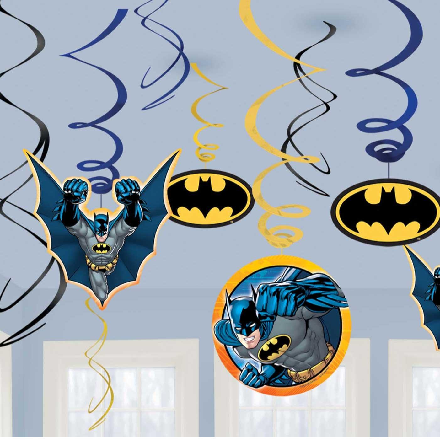 Batman Swirl Decoration Pack - Party Centre