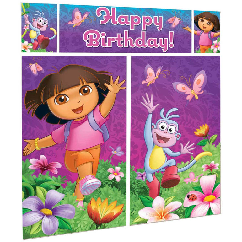 Dora's Flower Adventure Scene Setter Decorations - Party Centre