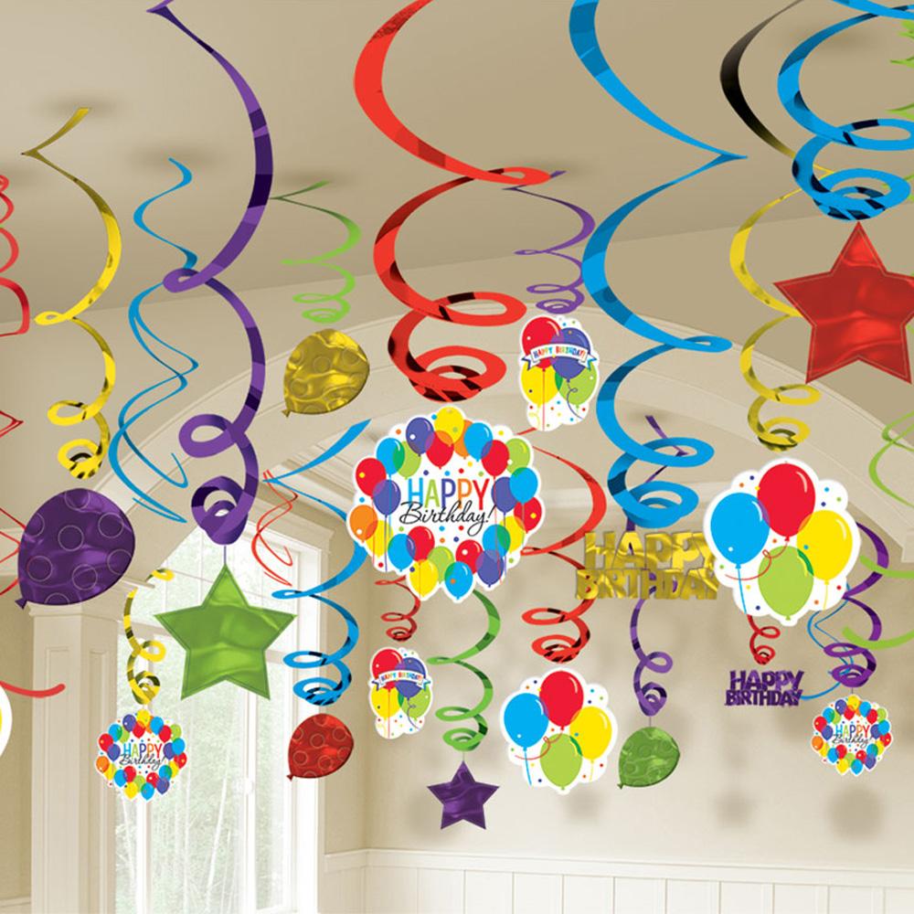 Balloon Bash Swirl Decorations 50pcs Decorations - Party Centre - Party Centre