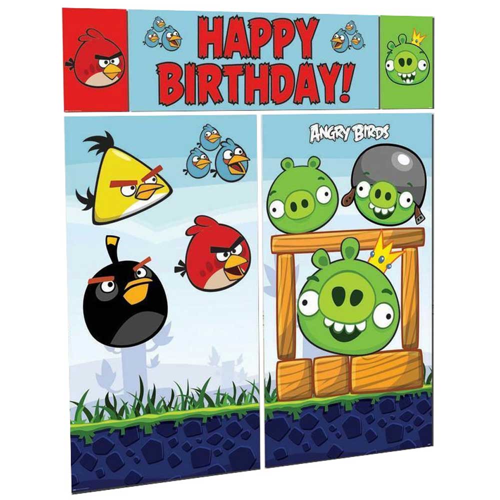 Angry Birds Scene Setters 5pcs Decorations - Party Centre - Party Centre