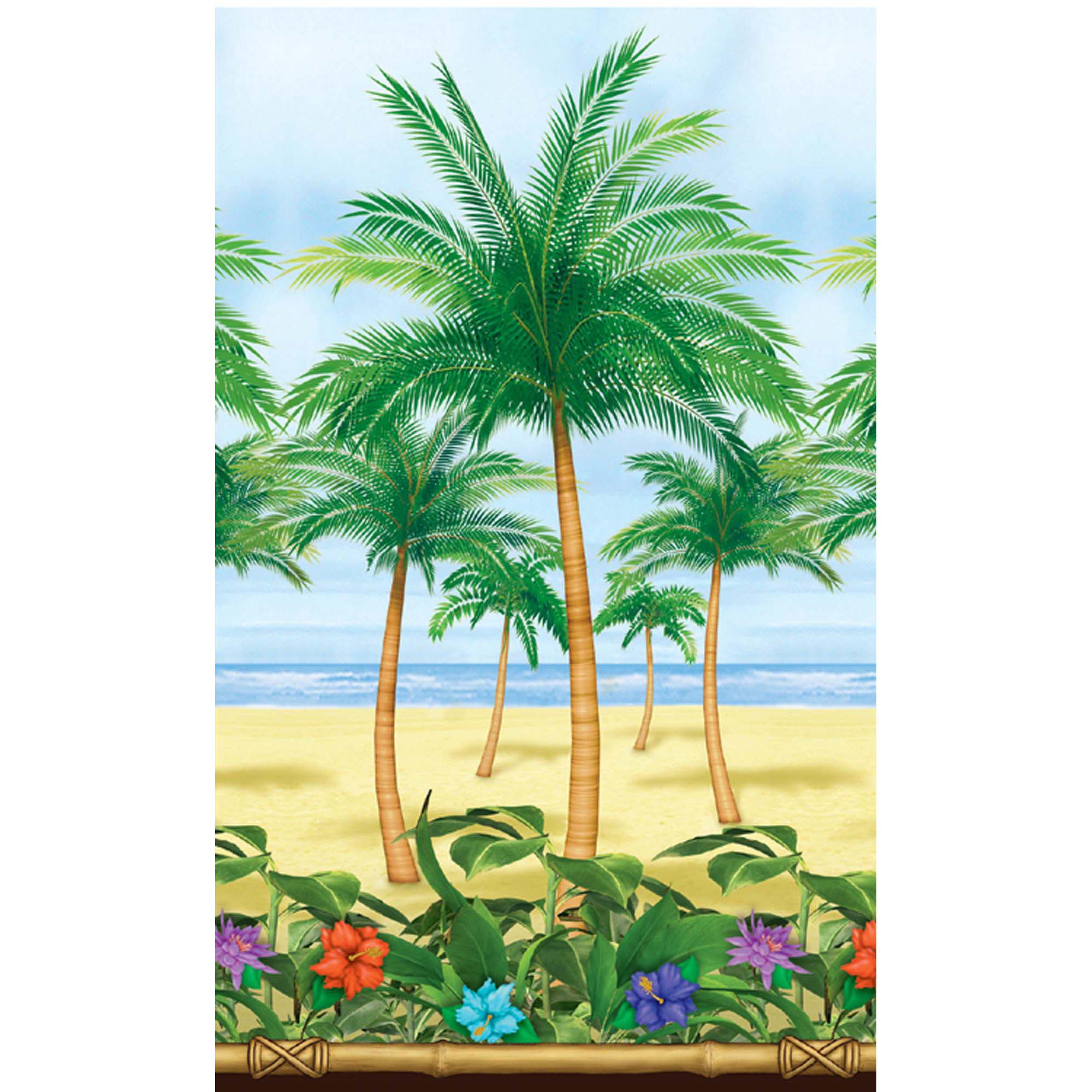 Palm Tree Room Roll 40ft x 48in Decorations - Party Centre - Party Centre