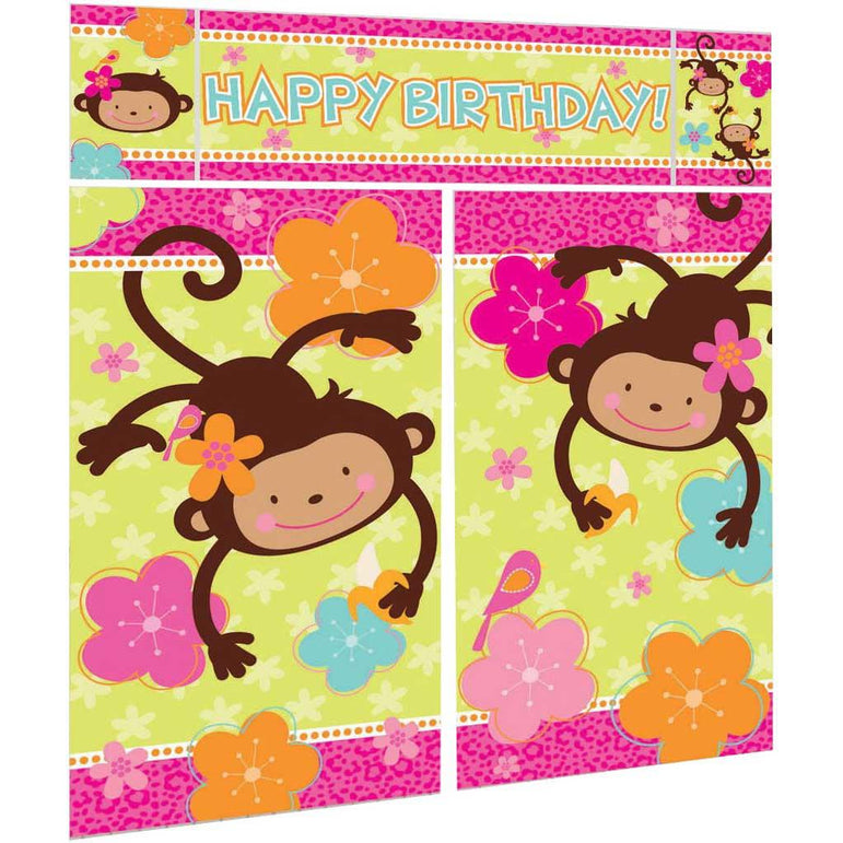 Monkey Love Scene Setter 5pcs Decorations - Party Centre