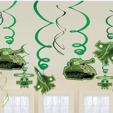 Camouflage Swirl Decoration Value Pack Decorations - Party Centre - Party Centre