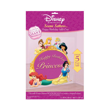 Princess Happy Birthday Scene Setter Add-Ons 2pcs Decorations - Party Centre - Party Centre