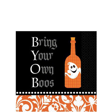 Bring Your Own Boos Beverage Tissues 36pcs Printed Tableware - Party Centre - Party Centre